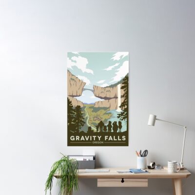 Gravity Falls National Park Poster Official Gravity Falls Merch