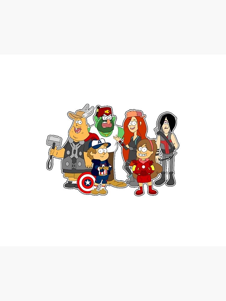 Gravity Avengers Gravity Falls Tapestry Official Gravity Falls Merch