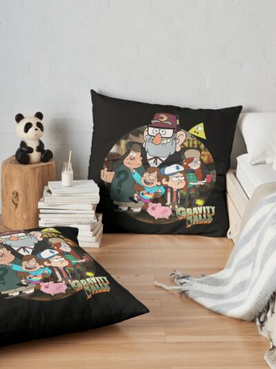 Gravity Falls Meme Anime Manga Cartoon Gift Throw Pillow Official Gravity Falls Merch