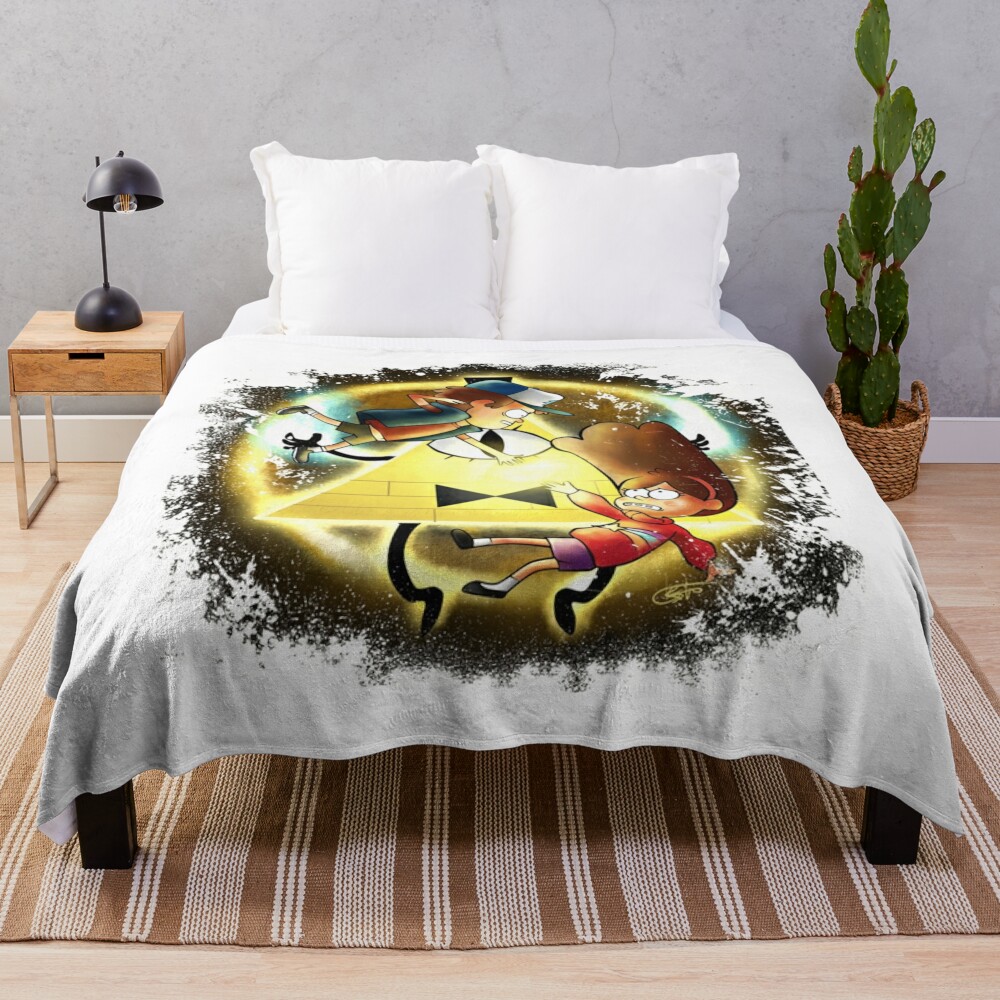 When Gravity Falls Throw Blanket Official Gravity Falls Merch