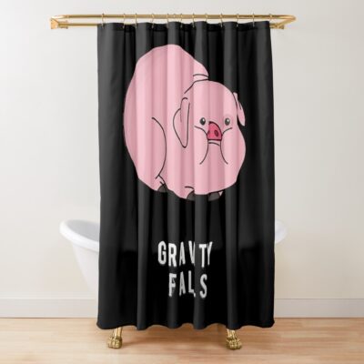 Waddles Gravity Falls Shower Curtain Official Gravity Falls Merch