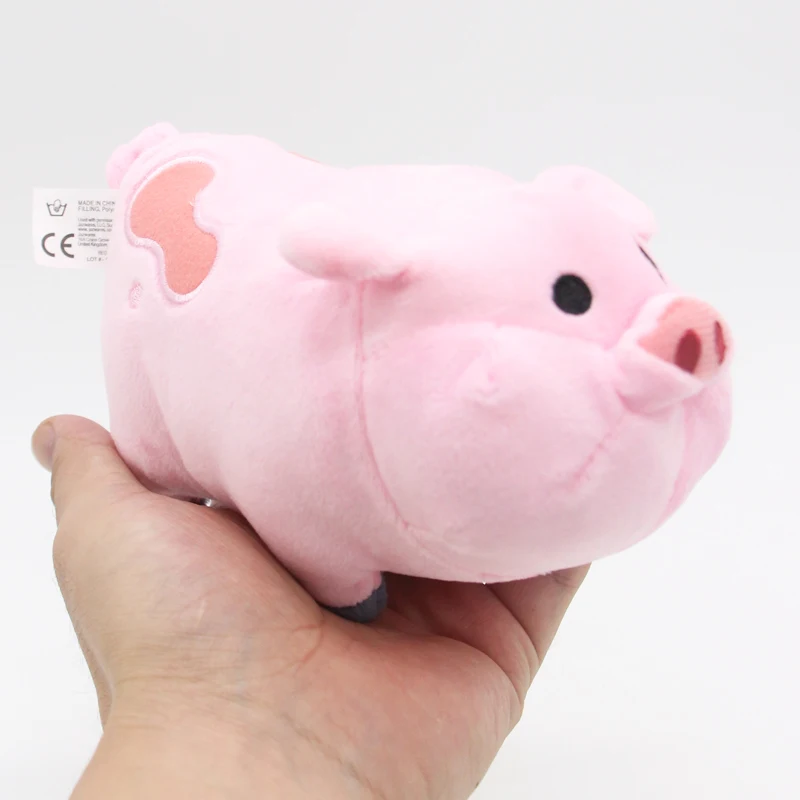 kf S78a1b933293b46c3b7318a6907bb2f9aZ 16cm Movie Gravity Falls Kawaii Waddles Pink Pig Figure Animal Toys - Gravity Falls Store