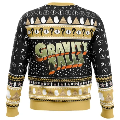 bill Ugly Christmas Sweater back - Gravity Falls Store